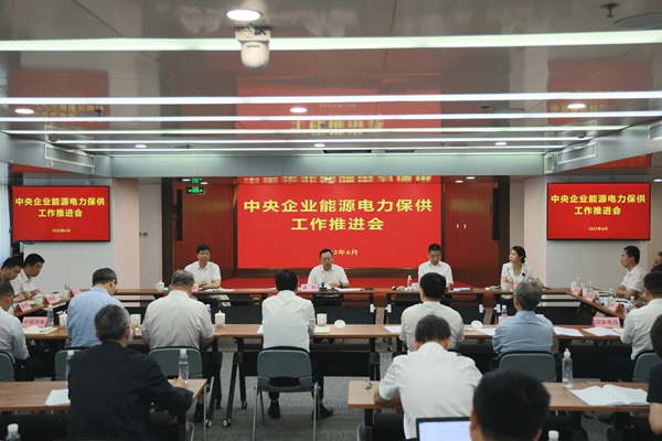 國務(wù)院國資委召開中央企業(yè)能源電力保供工作推進會。 來源：國務(wù)院國資委